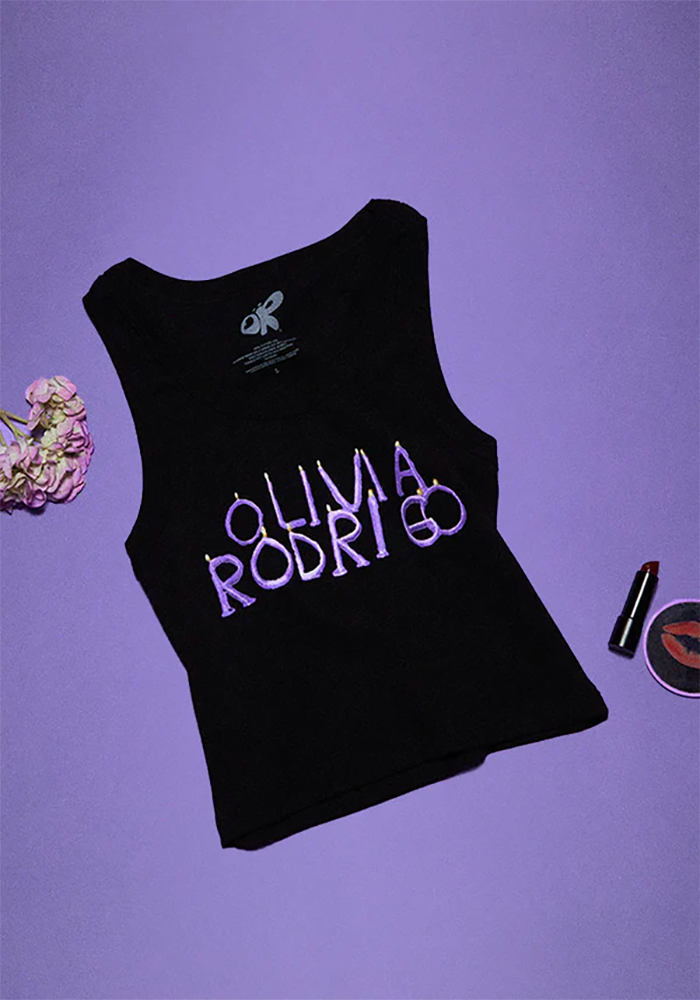 GUTS baby tank black Olivia Rodrigo