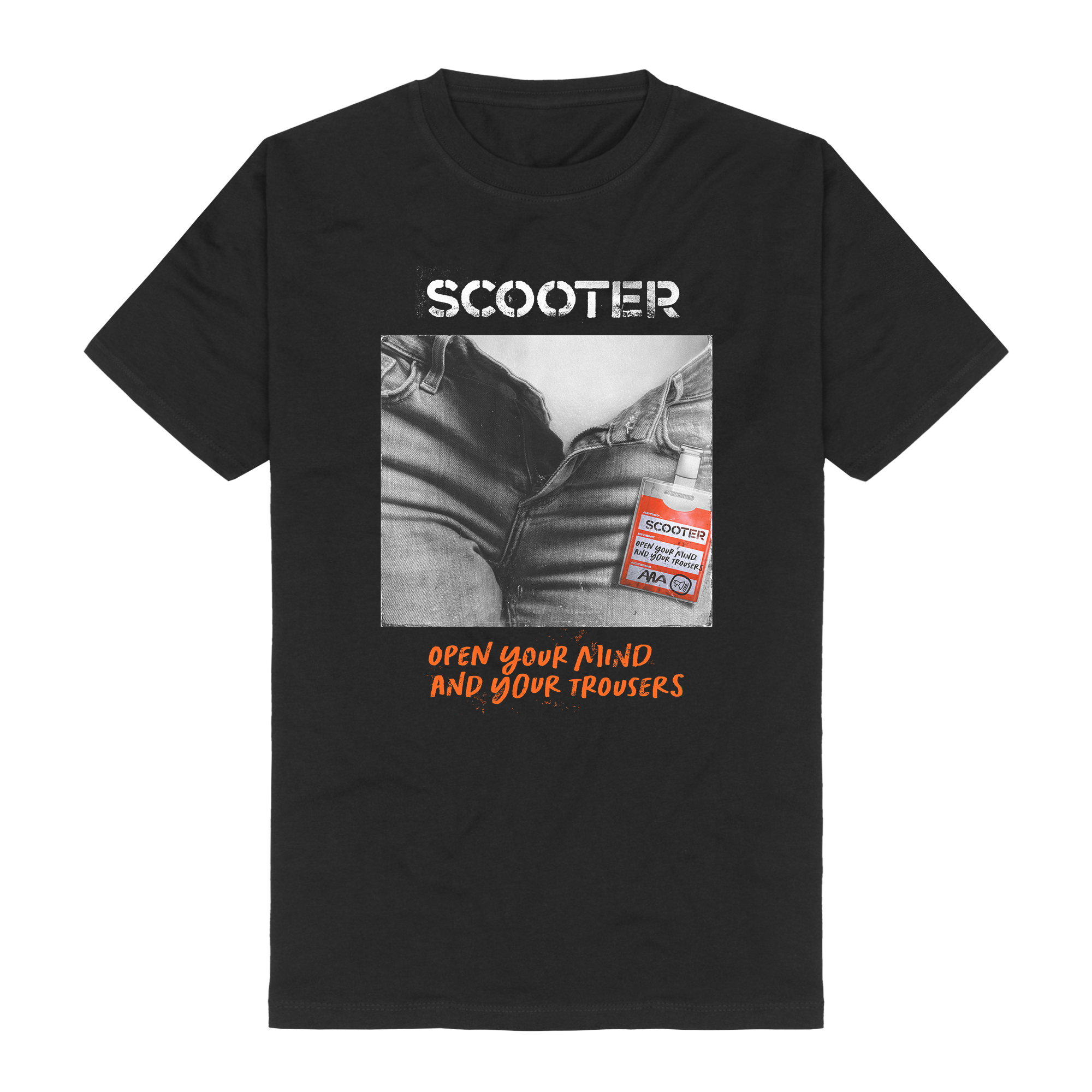 Open your mind and your trousers cover scooter